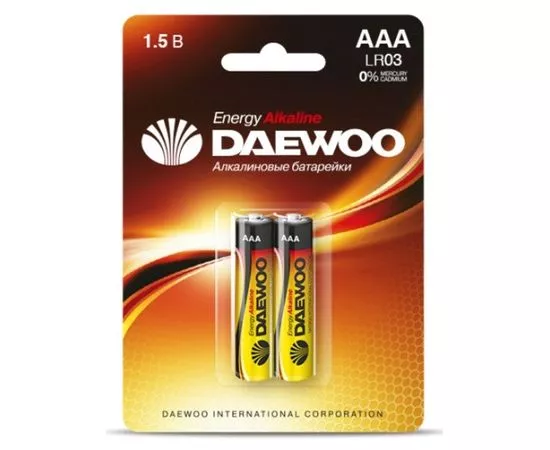 12359 - Элемент питания Daewoo Energy LR03/286 BL2 (1)