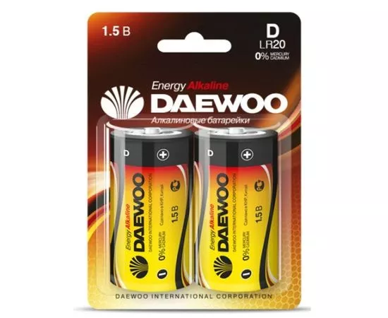 12361 - Элемент питания Daewoo Energy LR20/373 BL2 (1)