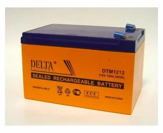 12419 - Аккумулятор 12V 12Ah Delta DTM 1212 151x98x101 (1)