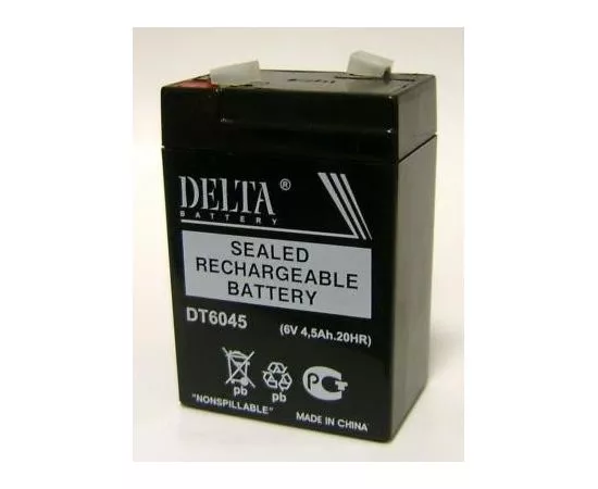 12711 - Аккумулятор 06V 4.5Ah Delta DT 6045 70x47x107 (1)