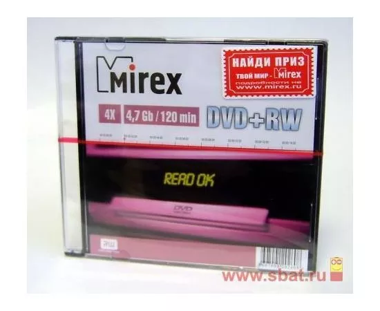 18062 - DVD+RW Mirex 4x, 4.7Gb Slim (1)