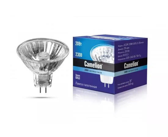 20290 - Лампа галоген. Camelion MR11 JCDR GU5.3 220V 20W 35mm (1)
