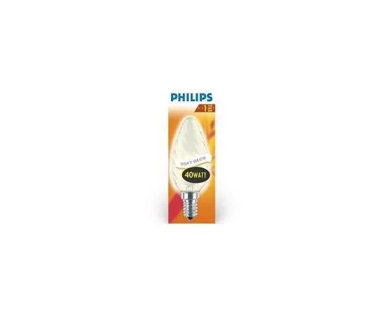 2332 - Philips BW35 E14 40W свеча витая матовая (1)