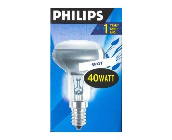 2573 - Лампа накал. Philips R50 E14 40W зеркальная матовая 4203 (1)