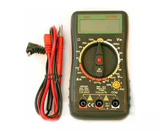 2601 - Мультиметр UT30D,AC(500V) DC(200mV..500V/2000мкА..10А) R(200кОм),диод-тест,транз.тест,форм.прям.имп. (1)