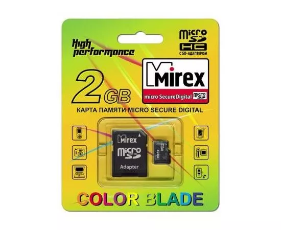 318548 - Флэш-карта MicroSDHC 2Gb MIREX (Арт. 13613-ADTMSD02) (1)