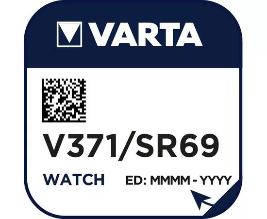 4098 - Элемент питания Varta 371 (SR920SW) SR69/G6 BL1 (1)