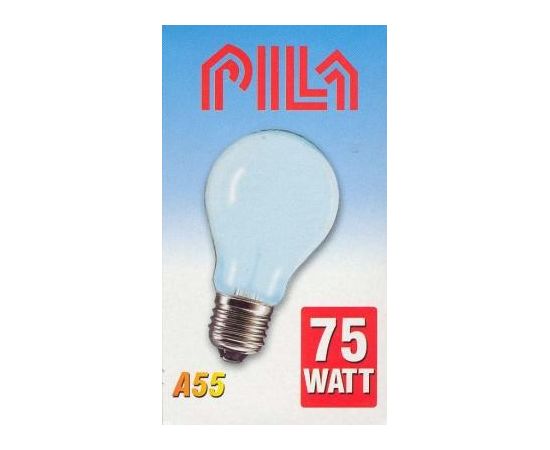 5175 - Лампа накал. Pila A55 E27 75W ЛОН матовая (1)