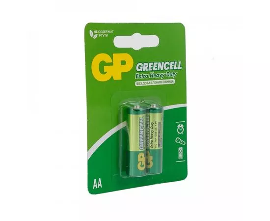 6244 - Элемент питания GP Greencell 15G R6/316 BL2 (1)