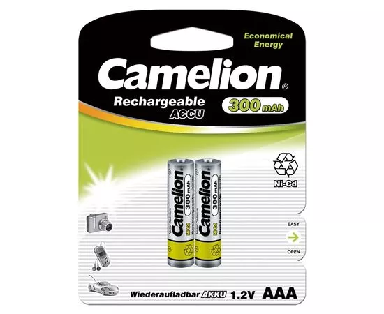 6343 - Аккумулятор Camelion R03 300mAh Ni-Cd BL2 (1)