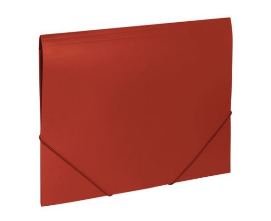 748439 - Папка на резинках BRAUBERG Office, красная, до 300 листов, 500 мкм, 227711 (1)