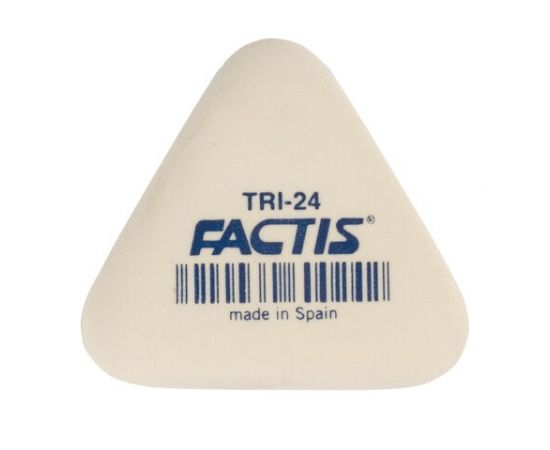 748560 - Ластик FACTIS (Испания) TRI 24, 51х46х12 мм, белый, треугольный, мягкий, синтетический каучук, PMFTR (1)
