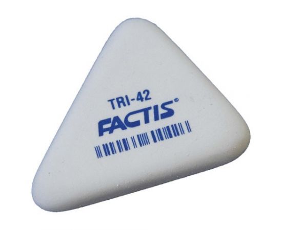 748561 - Ластик FACTIS TRI 42 (Испания), 45х35х8 мм, белый, треугольный, синтетический каучук, PMFTRI42 (1)
