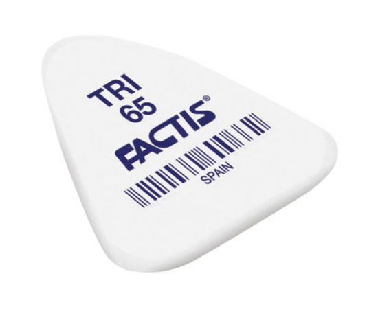 748563 - Ластик FACTIS TRI 65 (Испания), 36х33х6 мм, белый, треугольный, синтетический каучук, PNFTRI65 (1)