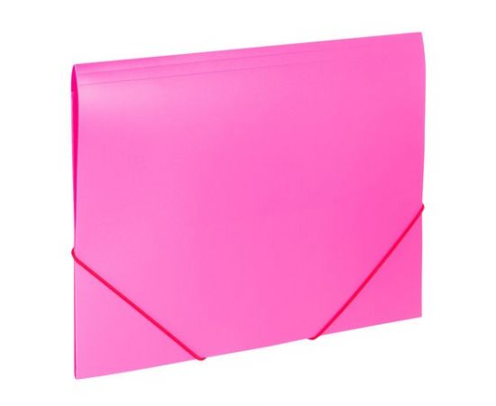 748649 - Папка на резинках BRAUBERG Office, розовая, до 300 листов, 500 мкм, 228083 (1)