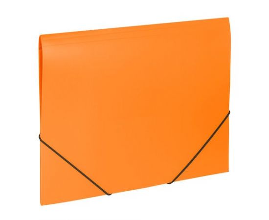 748650 - Папка на резинках BRAUBERG Office, оранжевая, до 300 листов, 500 мкм, 228084 (1)