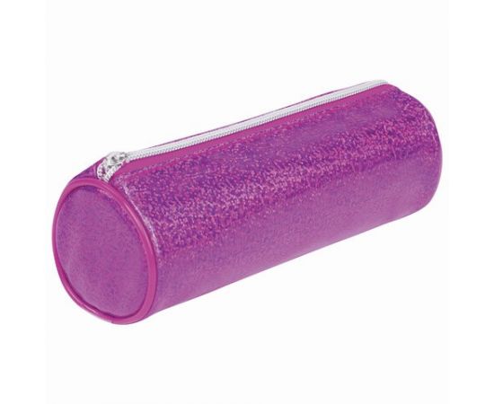 749195 - Пенал-тубус BRAUBERG, мягкий, Glitter Pink, 20х7х7 см, 229017 (1)