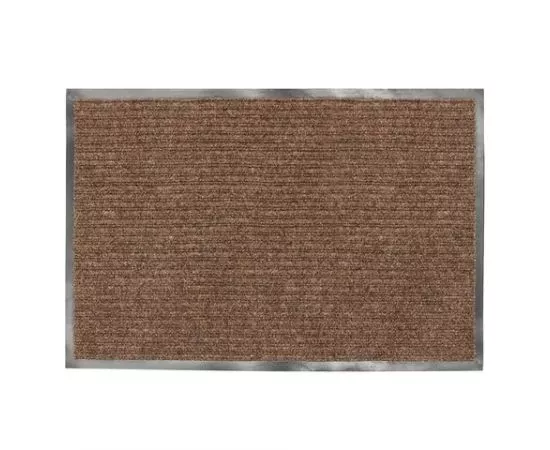 750783 - Коврик входной ворсовый влаго-грязезащитный ЛАЙМА, 120х150 см, ребристый, толщина 7 мм, коричневый, (1)