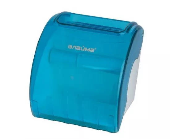 750930 - Диспенсер для туалетной бумаги в стандартных рулонах, тонированный голубой, ЛАЙМА, 605043 (1)