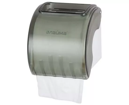 750931 - Диспенсер для туалетной бумаги в стандартных рулонах, тонированный серый, ЛАЙМА, 605044 (1)