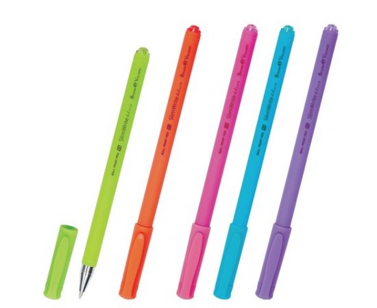 684636 - Ручка шарик. BRUNO VISCONTI SlimWrite Special, корпус микс, узел 0,5мм, линия 0,3мм, синяя 142913 (1)