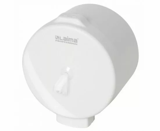 751019 - Диспенсер для туалетной бумаги LAIMA PROFESSIONAL ORIGINAL (Система T8), белый, ABS-пластик, 605769 (1)