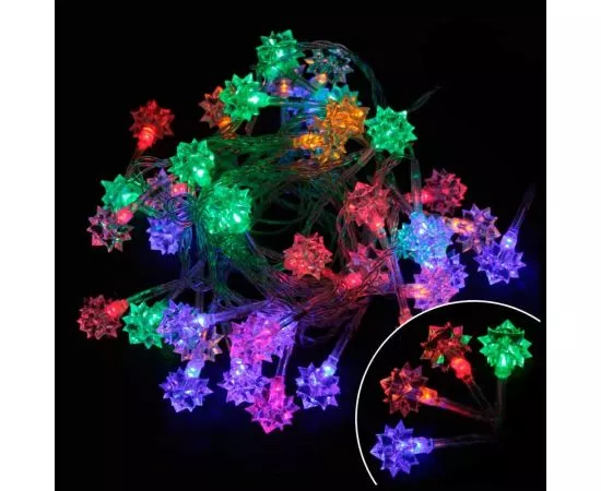330728 - Гирлянда LED-DIAMOND-40-3-MC Алмазы 40LED разноцвет 3м, арт.101530 (1)