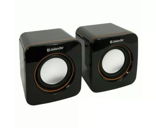 322305 - Колонки компьютерные DEFENDER SPK-530, 2.0, 2*2W пластик, черные, компактные, USB интерфейс 65530 (1)