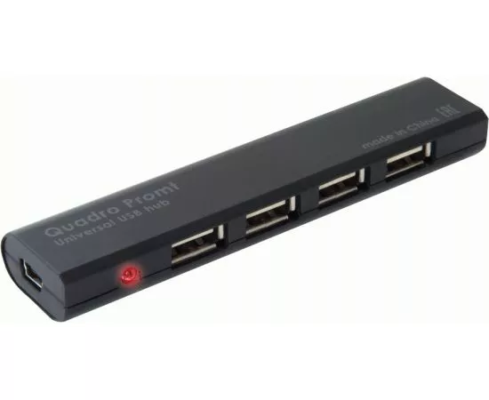 772940 - Универсальный USB разветвитель/хаб Quadro Promt USB 2.0, 4 порта, Defender, 83200 (1)