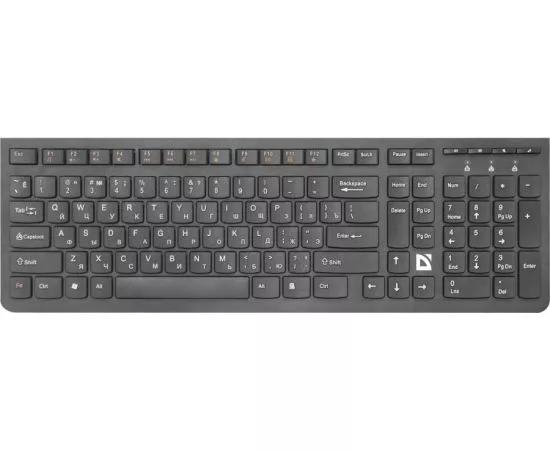 772964 - Клавиатура беспроводная UltraMate SM-535 RU,черный,мультимедиа, Defender, 45535 (1)