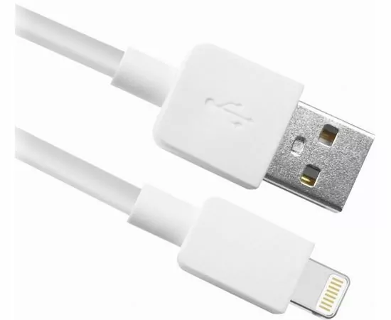 773089 - Кабель USB(A)шт. - 8pin шт. (iphone) ACH02-01L AM-Lightning, белый, 1м, пакет, Defender, 87496 (1)