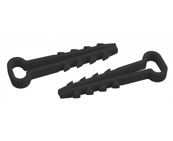 797837 - ЭРА Дюбель-хомут для плоского кабеля (5х10мм) нейлон черный (цена за уп. 100шт.) 6631 (1)