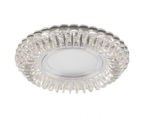 678132 - Feron св-к встр. со св/д подсв. 15LED*2835 SMD MR16 50W G5.3 прозрачный (+ синий) CD904 32542 (1)