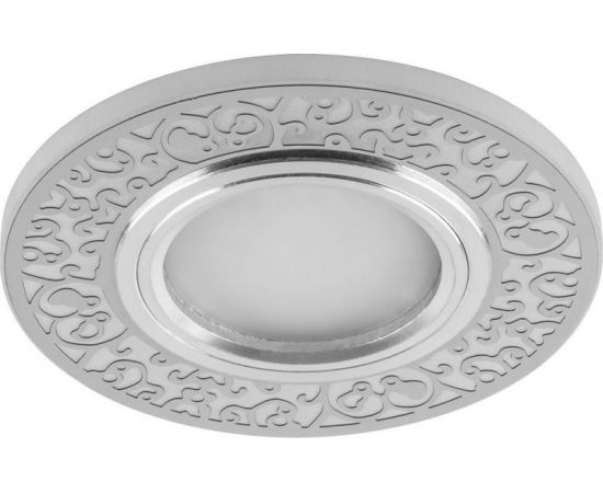 678135 - Feron св-к встр. со св/д подсв. 15LED*2835 SMD 4000K MR16 50W G5.3бел мат хром CD951 29713 (1)