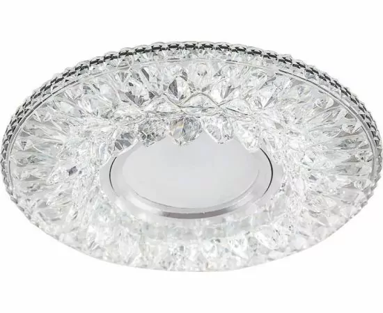 685883 - Feron св-к встр. со св/д подсв. 15LED*2835 SMD 4000K, MR16 50W G5.3, прозрачный, CD942 32655 (1)