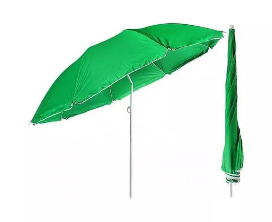 681846 - 1-2.SALE Зонт пляжный с наклоном d=220, стойка 28/32мм, полиэстер 210D, зеленый, E1M (1)