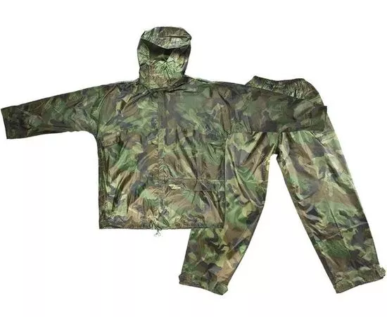 682487 - CELLTIX Дождевик (куртка с капюшоном + штаны) XXL, цвет Хаки, прорезиненный, 180мкр., сумка, E1M (1)