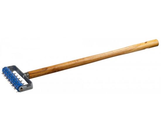 530286 - Валик игольчатый STAYER для гипсокартона в сборе, металлические иглы, ручка 500мм, 32х150мм (1)