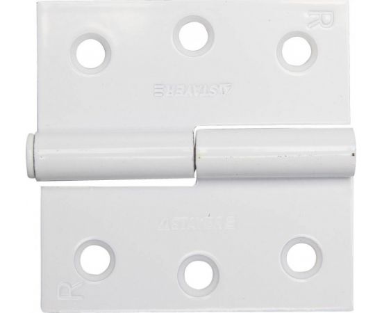 532625 - Петля дверная STAYER MASTER разъемная, цвет белый, правая, 75мм (1)