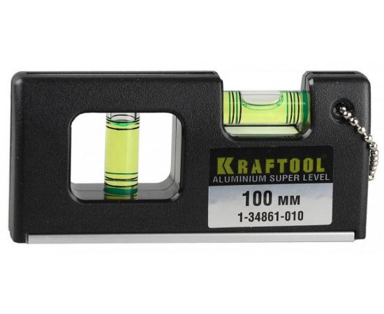 532984 - Уровень KRAFTOOL PRO МИНИ с магнитом, 2 ампулы, 100мм zu1-34861-010 (1)