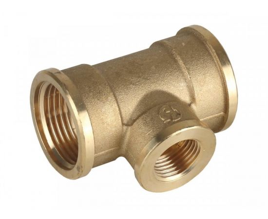 536058 - Тройник GENERAL FITTINGS переходной, латунь, г/г/г, 1-1/2-1 (1)