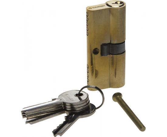 542548 - Механизм ЗУБР МАСТЕР цилиндровый, тип ключ-ключ, цвет латунь, 5-PIN, 70мм (1)