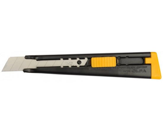 545553 - Нож OLFA металлический с выдвижным лезвием, автофиксатор, 18мм (1)