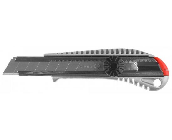 545621 - Нож ЗУБР МАСТЕР металлический корпус, механический фиксатор, 18мм (1)
