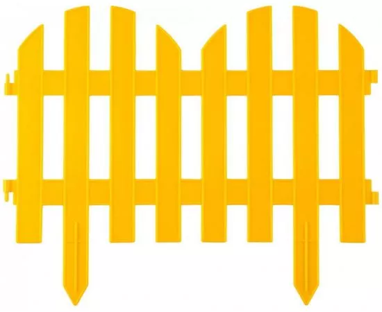 548389 - Забор декор GRINDA ПАЛИСАДНИК, 28x300см, желтый zu422205-Y (1)