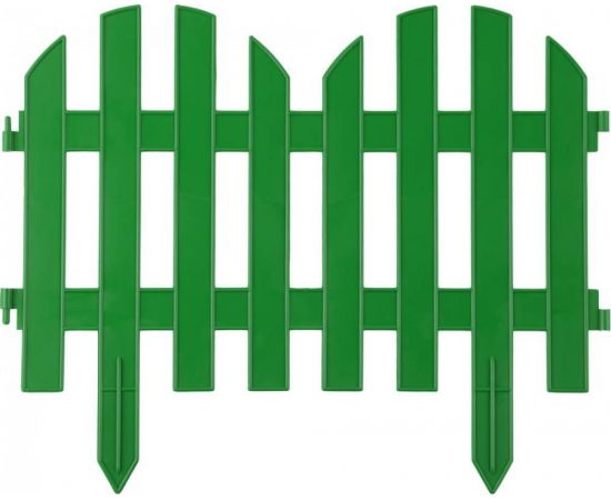 548390 - Забор декор GRINDA ПАЛИСАДНИК, 28x300см, зеленый zu422205-G (1)