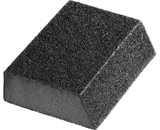 639329 - Губка шлифовальная STAYER MASTER угловая, зерно - оксид алюм, Р120, 100x68x42x26мм, ср. жесткость (1)
