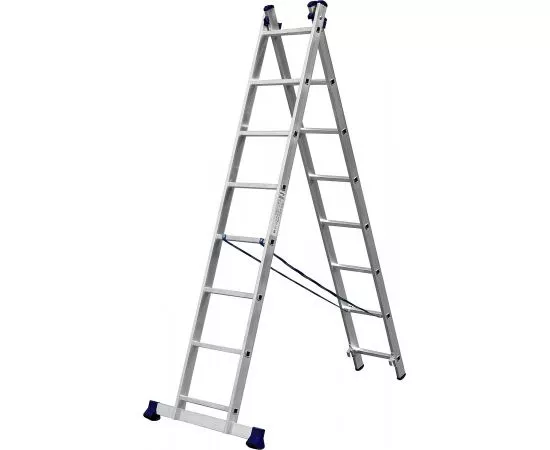 655465 - Лестница СИБИН универсальная, двухсекционная, 8 ступеней (1)