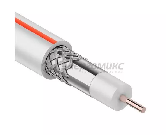 684435 - PROconnect кабель коакс. SAT 50 M, 75 Ом, CCS (оплетка AL 75%) белый, 50м (цена за бухту) 01-2401-2 (1)