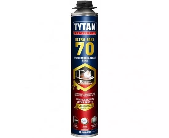 696672 - Tytan (Титан) Professional Ultra Fast 70 Пена монтаж. (п/пистолет) 870мл арт.66534 вес балл1050гр (1)